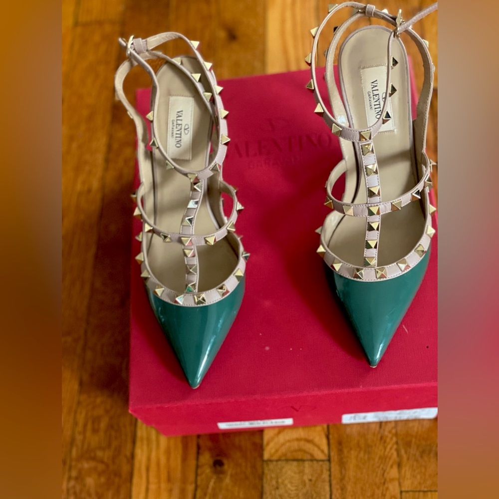 Valentino Rock Stud  Caged 100 Heels
